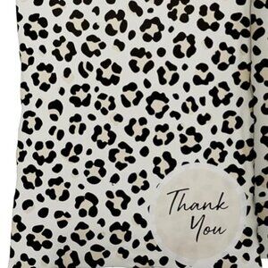 20 Pack Leopard Print "Thank You" Poly Mailers